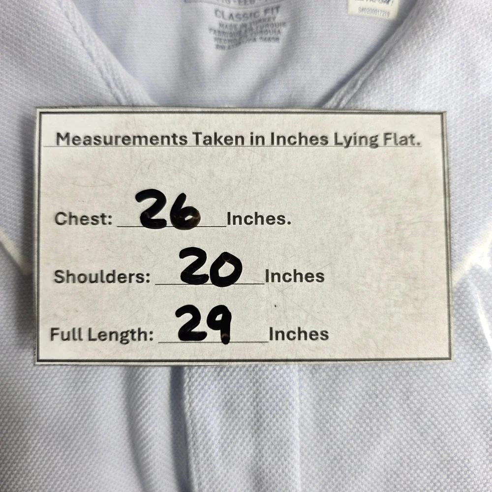 Polo Ralph Lauren Men's XXL Classic Fit Light Blue Tipped Pique Polo Shirt
